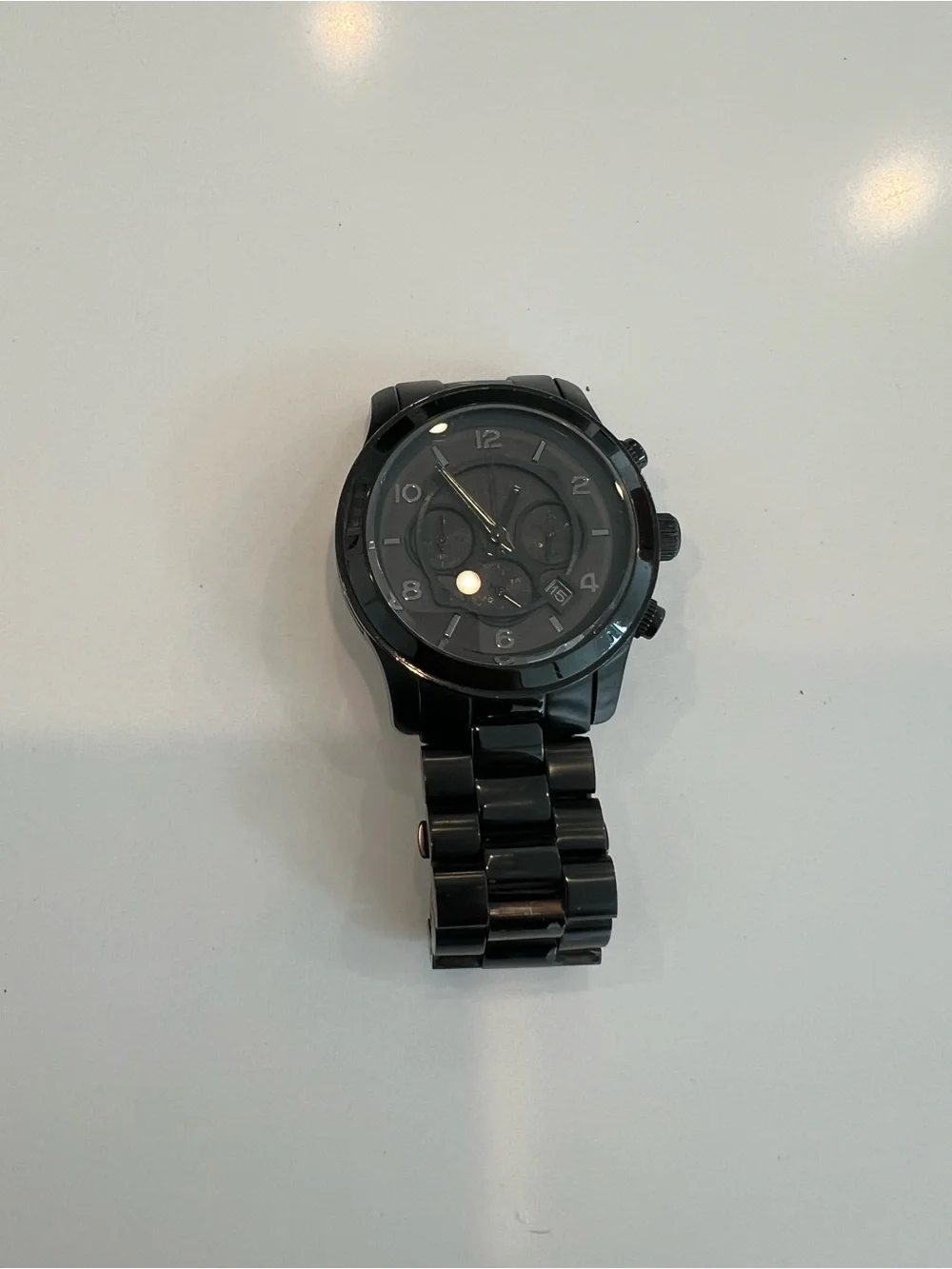 Michael Kors Black Stainless Steel Chronograph Watch
